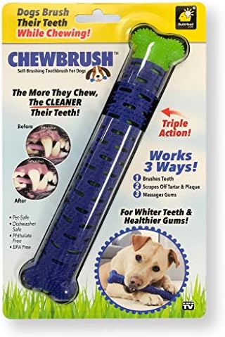 Barra con cerdas de goma que ayuda a eliminar el sarro de los dientes de tu perro.